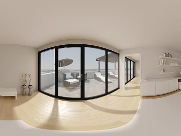 Modern Indoor Bright Indoor Apartment Living Room HDR texture (ID:ffach354946)