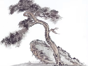 Ancient Tree Decorative Painting texture (ID:ffaaf7909)