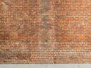 Brick wall with staggered peak and red brick wall texture (ID:ffaeg96795)