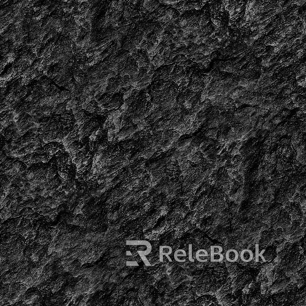 Rock black rubble texture
