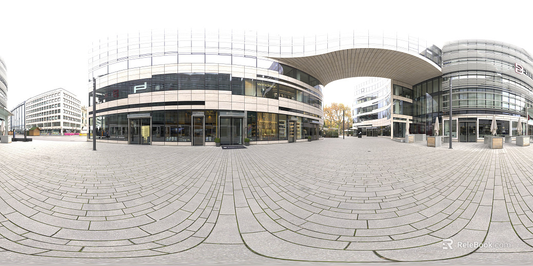 Business Street Day HDR texture