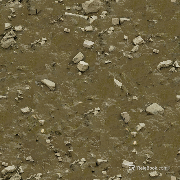 Mud ground texture