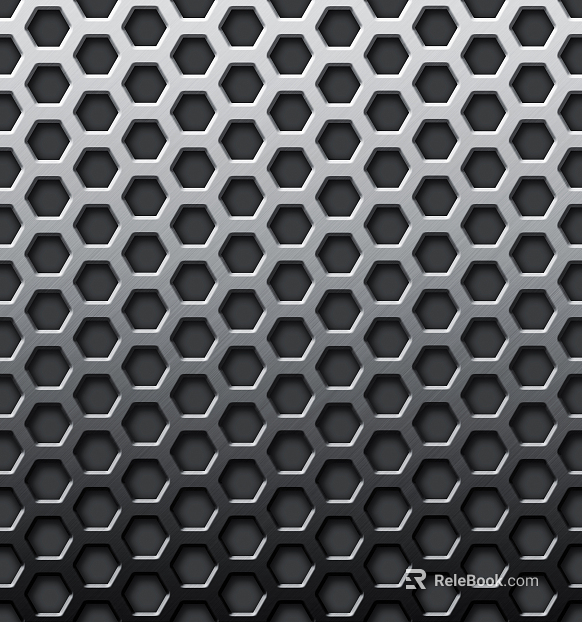 Perforated plate metal texture