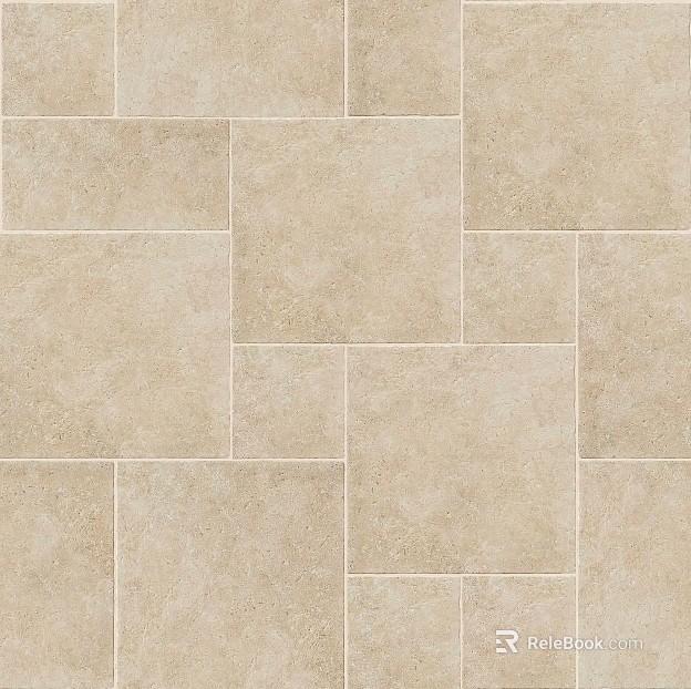 French-style mosaic lime stone antique brick texture
