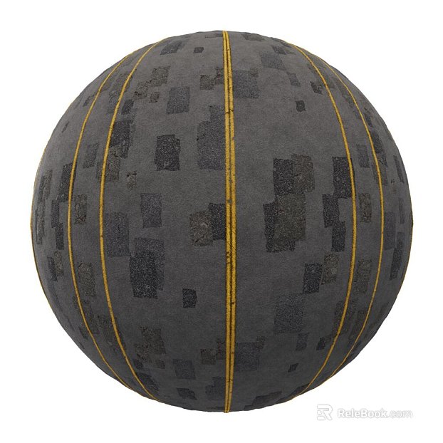 Asphalt road PBR texture