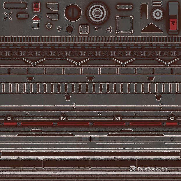 Industrial wind deep gray old metal plate mechanical panel texture