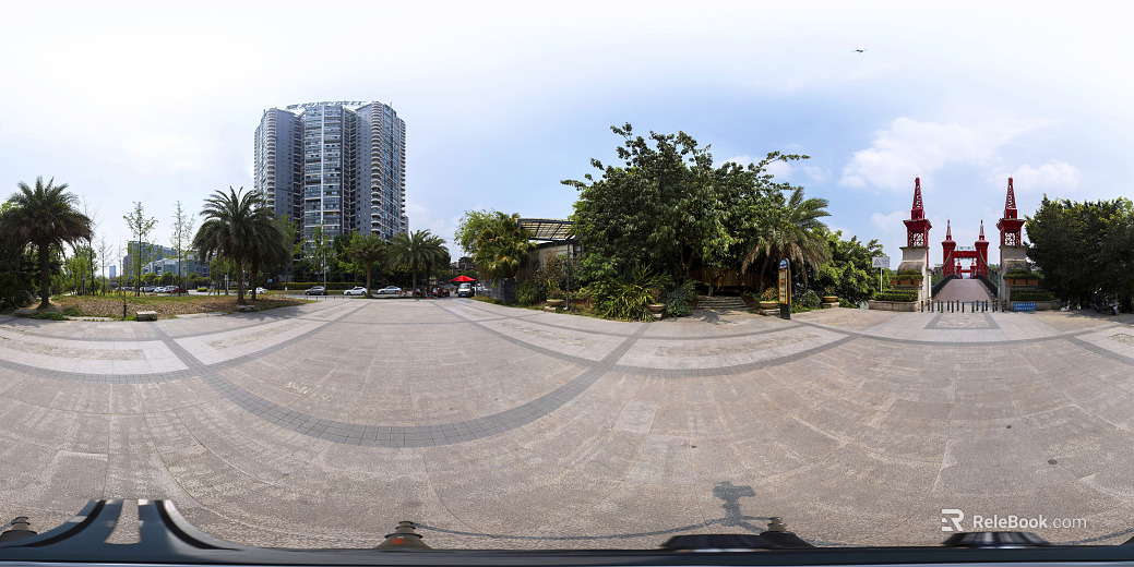 HDR Daytime Park Panorama texture