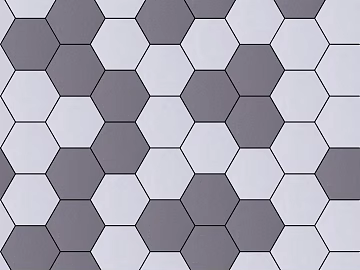 Hexagonal Brick Black Edge Geometric Floor Tile texture (ID:ffagg71089)