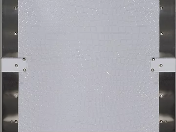 Light gray crocodile-embossed leather door finish texture (ID:ffaeh290389)