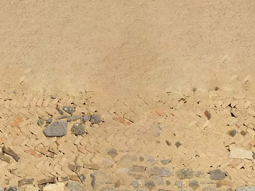 Yellow mixed masonry wall exterior wall finish texture (ID:ffaeh598989)