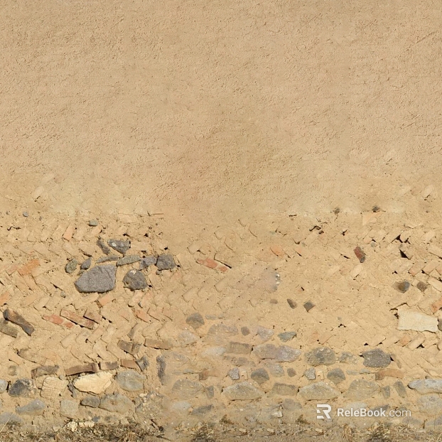Yellow mixed masonry wall exterior wall finish texture