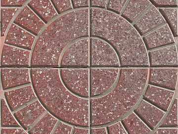 Outdoor red parquet floor tile texture (ID:ffabg61451)