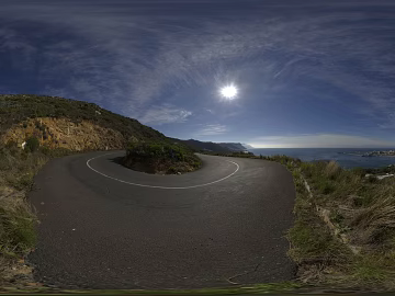 Outdoor Panshan Highway Daytime HDR texture (ID:ffabg89651)