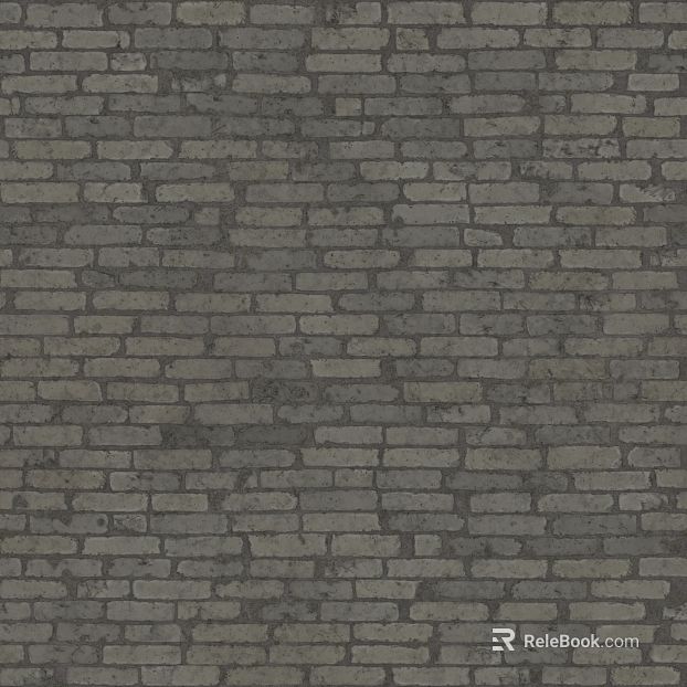 Dark gray brick wall background metope texture
