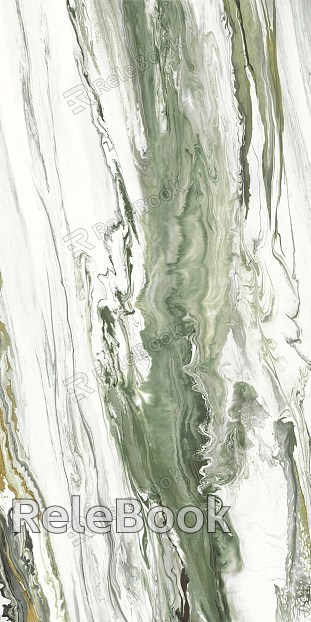 Running Water Pattern Marble, featuring fluid, undulating veins in shades of gray and white, resembling the organic flow of water across a stone surface.