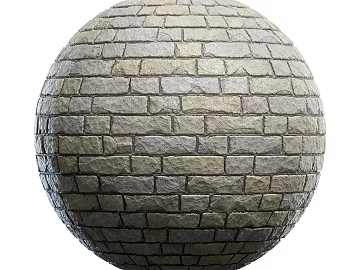 Brick wall PBR texture (ID:ffach002714)