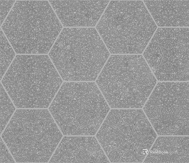 Hexagonal Brick Grey Hexagonal Brick texture