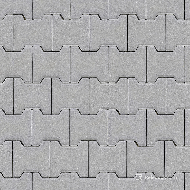 Paving of parquet cement floor tiles, sidewalk road, permeable brick ground square texture