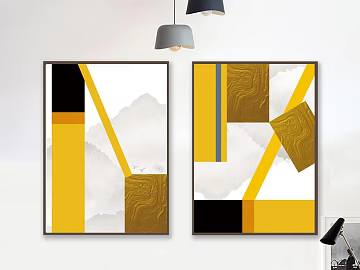 abstract painting 3d model