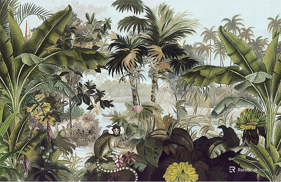 animal and plant pattern texture