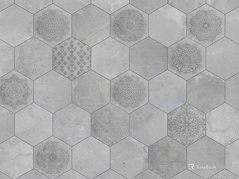 Hexagonal Brick Internet Celebratory Toilet Tile texture