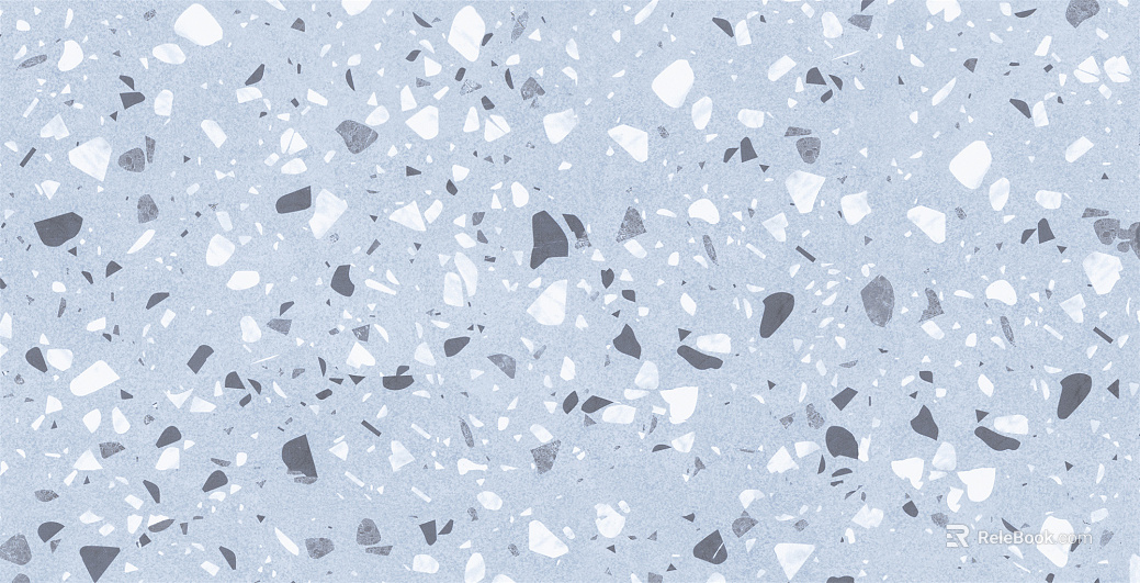 light blue terrazzo stone ground glue texture