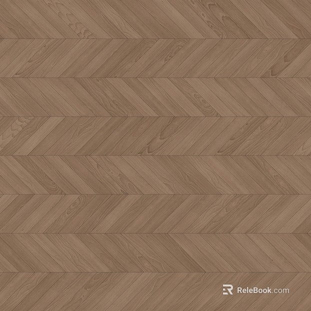 Wood floor walnut color wood grain fishbone brick texture