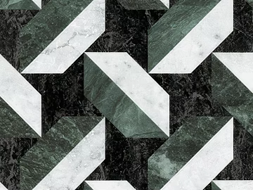 Light Luxury Green White Marble Parquet Floor Tile texture (ID:ffaeh413189)