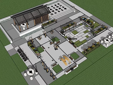 New Chinese Community Leisure and Fitness Venues texture (ID:ffaeh110774)