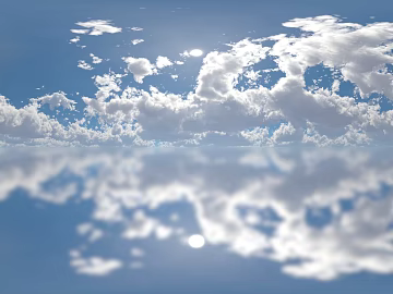 Blue Sky and White Clouds at Noon HDR texture (ID:ffach751543)