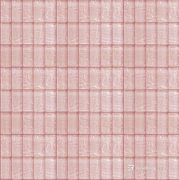 Pink long glass brick texture