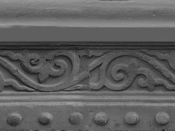 Grey Stone Carved Waist Wall Decoration texture (ID:ffaeh708289)