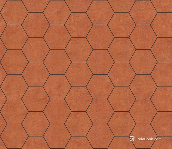terracotta color hexagonal brick kitchen and bathroom wall floor texture