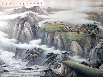 landscape painting texture (ID:ffajg13024)