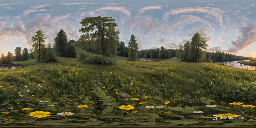 outdoor grassland daytime landscape hdr texture