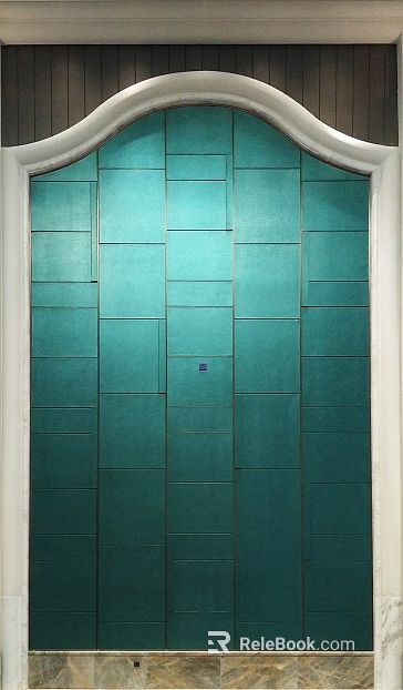 Dark green hard bag wall panel background wall texture