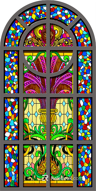 colored windows texture