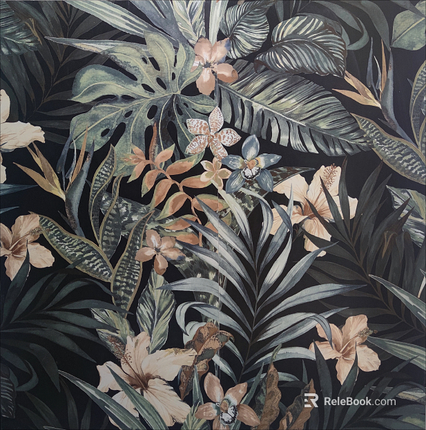 Plant painting texture