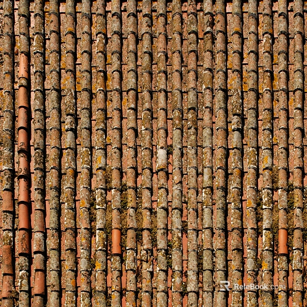 Red tiles texture