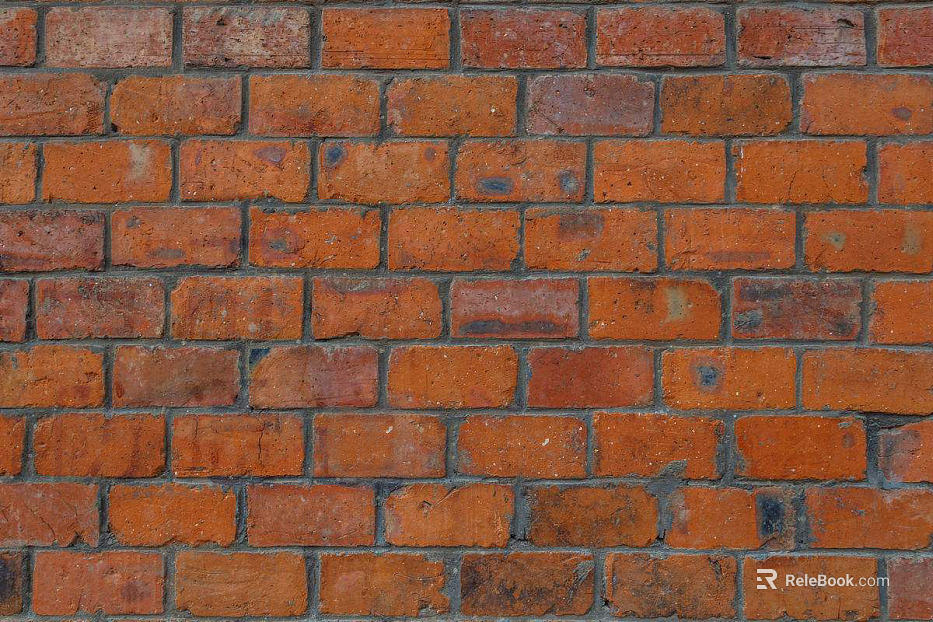 Brick wall red I-shaped wall brick texture