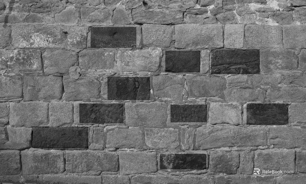 Deep gray brick wall building exterior wall texture