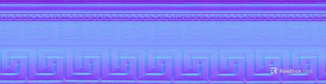 Blue-purple embossed waistline texture
