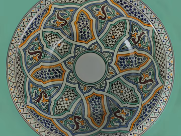 Blue-color ethnic-style brick decorative surface texture (ID:ffaeh311334)