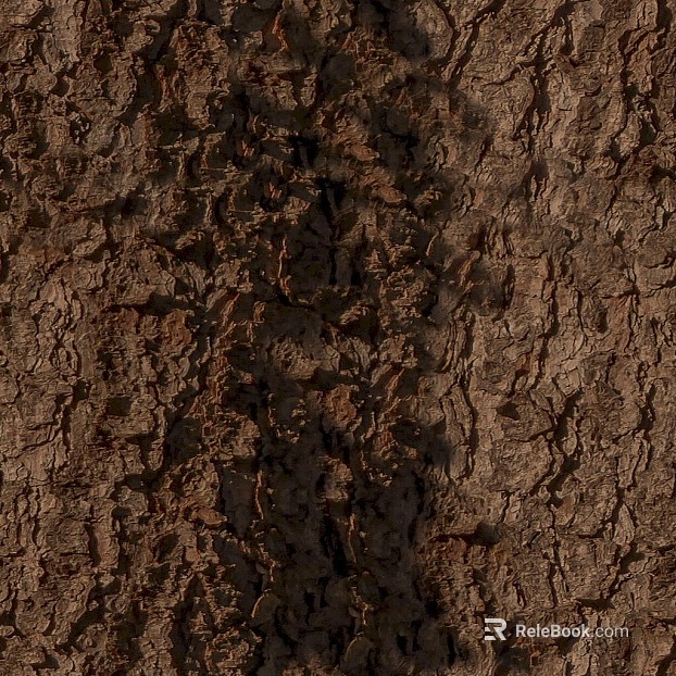 Dark Brown Bark Natural Decoration Map texture