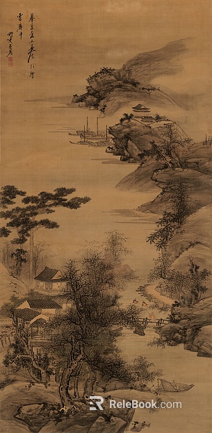 landscape painting texture