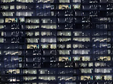 Dark Office Building Night View Pane texture (ID:ffaeh770739)