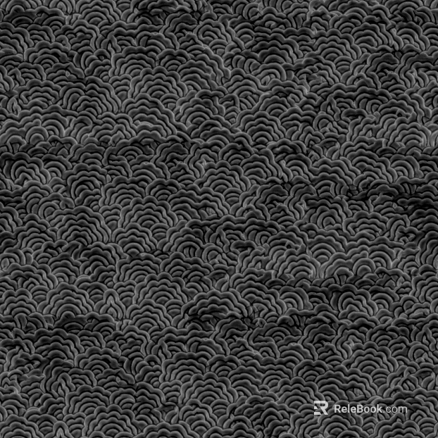 Black Xiangyun Pattern Fabric Soft Fabric texture