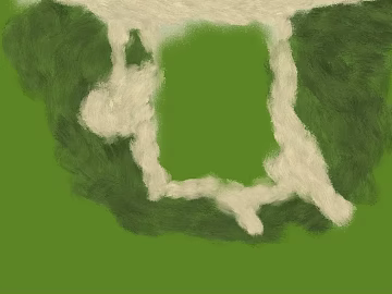 Hand-painted wind green field grass texture (ID:ffaeh556524)