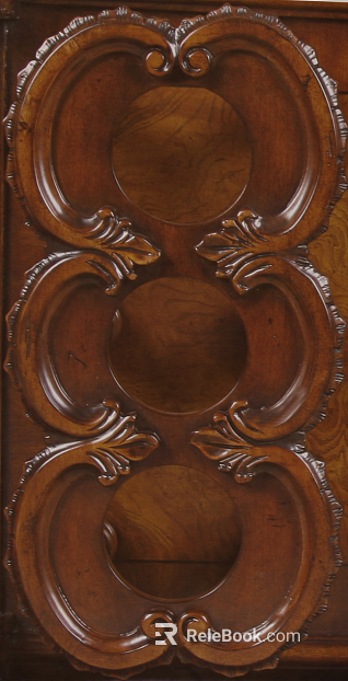 Wood Carved Wood Grain Metal Carved Plate texture