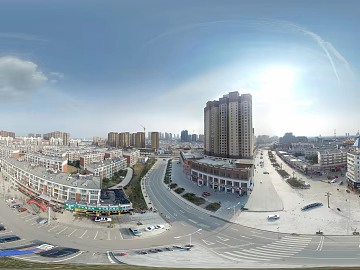 HDR city road traffic panorama texture (ID:ffach878103)